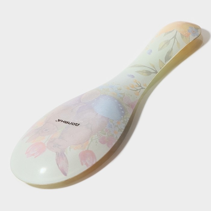 Подставка стеклянная под ложку Доляна &laquo;Акварель&raquo;, 23,5&times;8,3&times;1,5 см