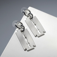 Хэллоуин! Серьги &laquo;Максимум&raquo; лезвие, цвет серебро