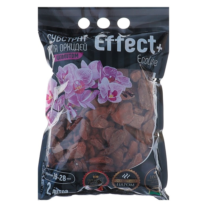 Субстрат для орхидей Effect+&trade; Eco line 19-28 мм, с цеолитом, 2 л