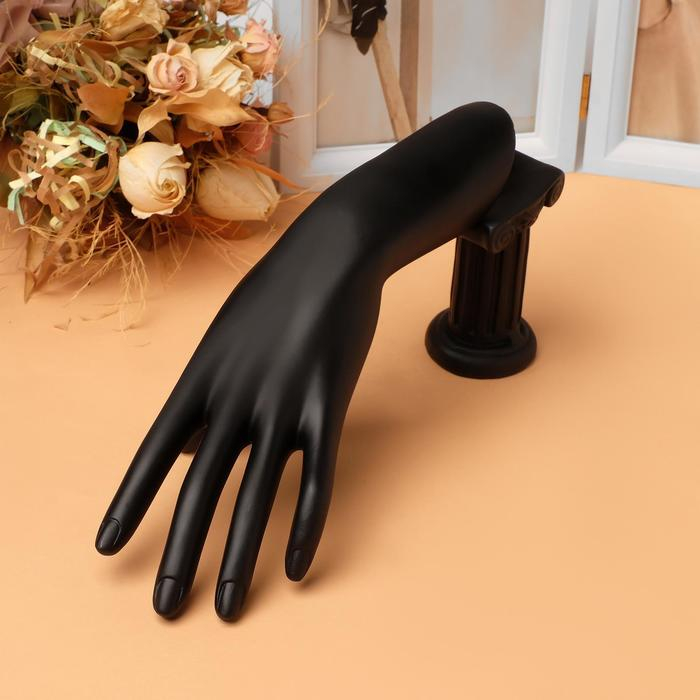 Подставка для украшений &laquo;Рука&raquo;, 10,5&times;23,5&times;13 см, цвет чёрный