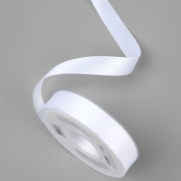 Лента атласная двухсторонняя №0029 20мм*25&plusmn;1м белый TR