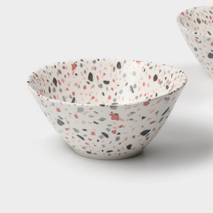 Набор салатников фарфоровых Magistro Terazzo, 1,4 л, 20&times;9 см, 2 шт