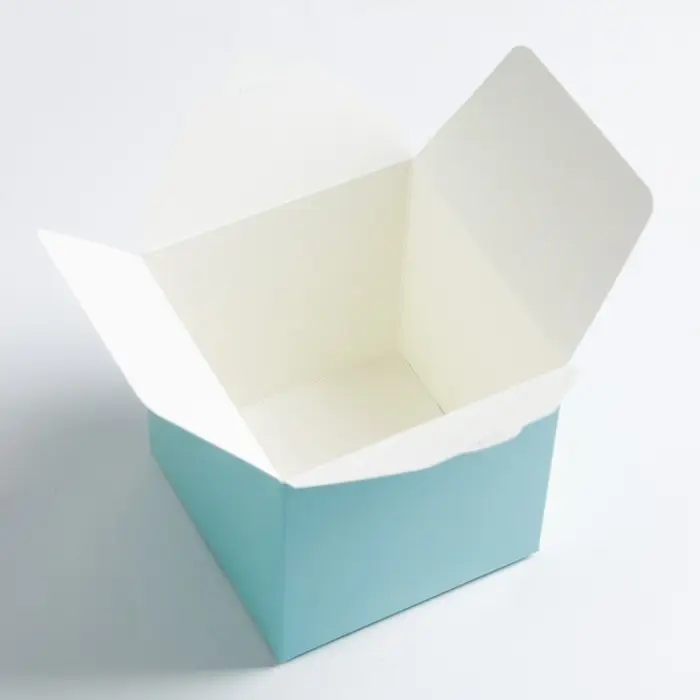 Коробка складная голубая, 10&times;10&times;10 см