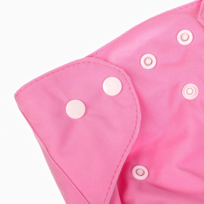 Многоразовый подгузник &laquo;Наш цветочек&raquo;, 3-15 кг, цвет розовый, Крошка Я