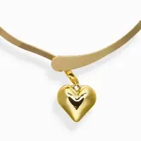 Набор 2 предмета: серьги, чокер &laquo;Обруч&raquo; сердце, цвет золото