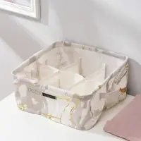 Органайзер для хранения Доляна &laquo;Мрамор&raquo;, 6 отделений, 28,5&times;28,5&times;12 см, цвет серый