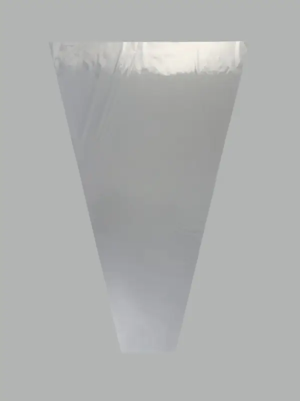 Пакет для цветов, конус под гладиолус, 14+52&times;80 см, прозрачный