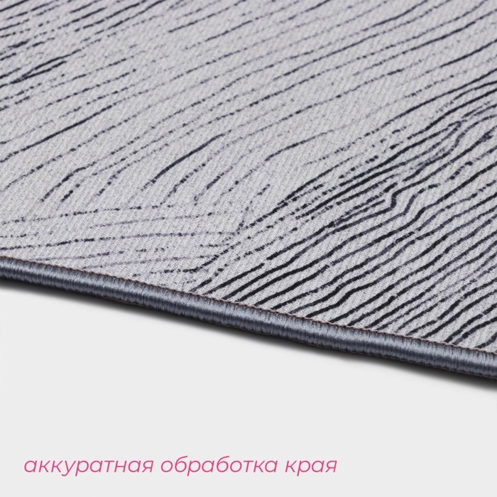 Коврики для ванной и туалета Доляна &laquo;Тига&raquo;, 2 шт: 50&times;80 см, 50&times;40 см, форма МИКС