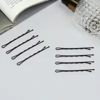 Невидимки для волос &laquo;Классика&raquo;, набор 40 шт., 6 см, чёрные