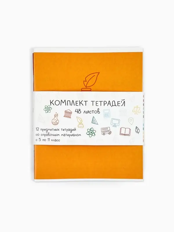 Тетради предметные, 48 л., набор из 12 шт., блок №1 &laquo;Палитра&raquo;