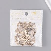 Декор для творчества пластик "Love ажурная" набор 50 шт 1х1,3х0,2 см