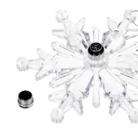 Подвеска светодиодная &laquo;Ледяная снежинка&raquo; 11 см, 1 LED, от батареек LR41&times;3, свечение RGB