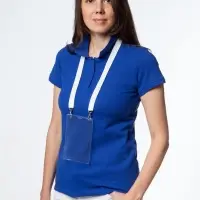 Карман для бейджа Lucid, вертикальный, из фактурного ПВХ