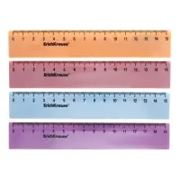 Линейка 15см ErichKrause Manga, в коробке-дисплее, микс