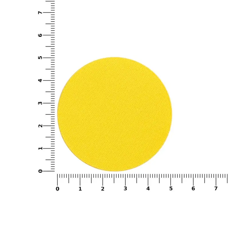 Наклейка тканевая Lunga Round, M, желтая
