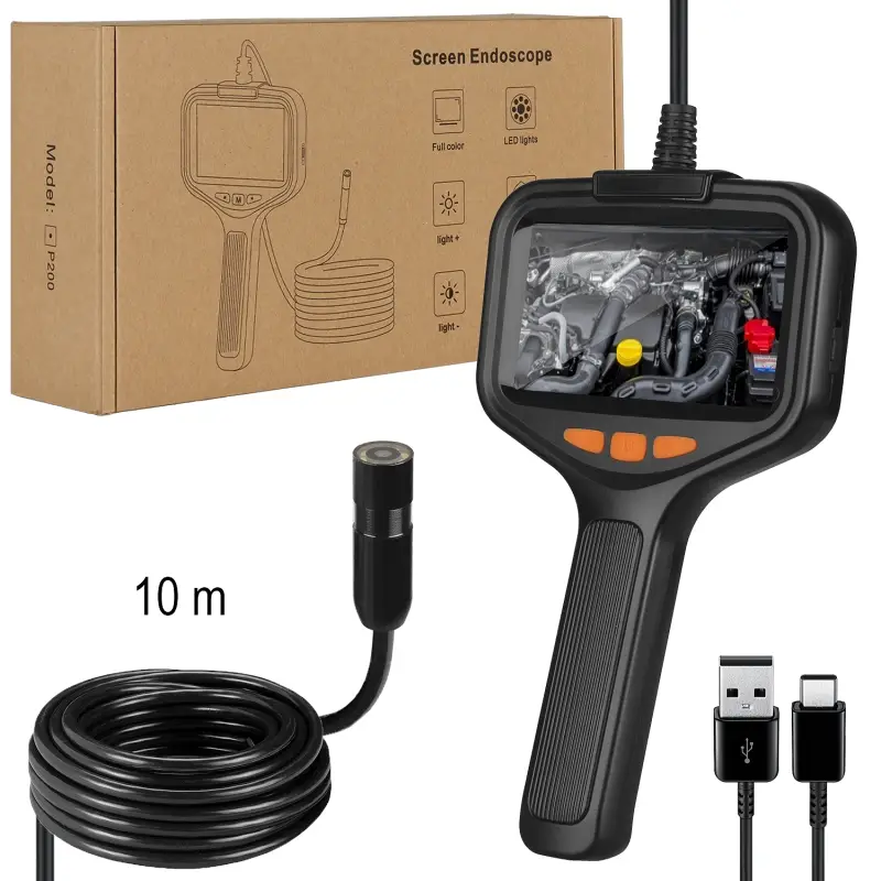 Эндоскоп гибкий водонепроницаемый с подсветкой 10 метров P200-10 (24шт/кор)