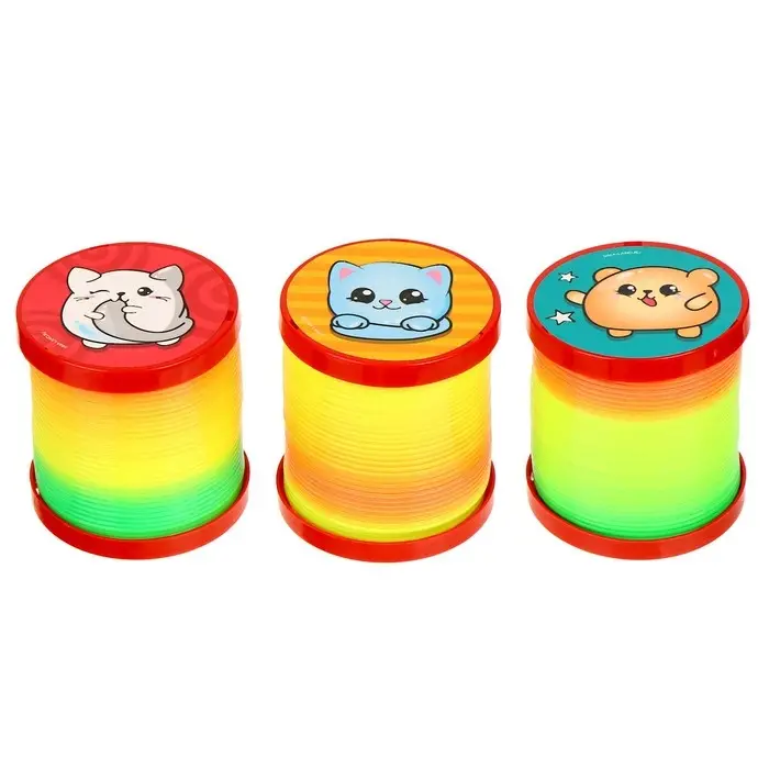 Пружинка - радуга &laquo;Пухлики&raquo; d=5 см, в шоубоксе, МИКС