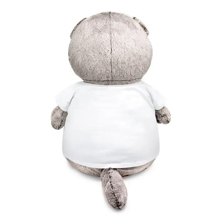 Мягкая игрушка &laquo;Кот Басик&raquo; в футболке с принтом, 60 см