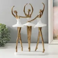 Сувенир полистоун "Три балерины" 19,5х7,5х29,5 см