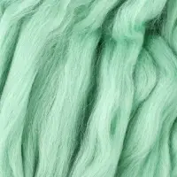 Шерсть для валяния 100% полутонкая шерсть 50 гр (107 ментол)