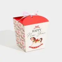 Бонбоньерка новогодняя &laquo;Лошадка&raquo;, 7,5 х 8 х 7,5 см, Новый год