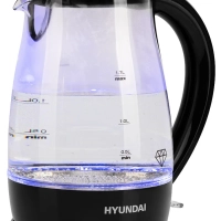 Чайник HYK-G2011 1,7л 2200Вт черный (стекло)