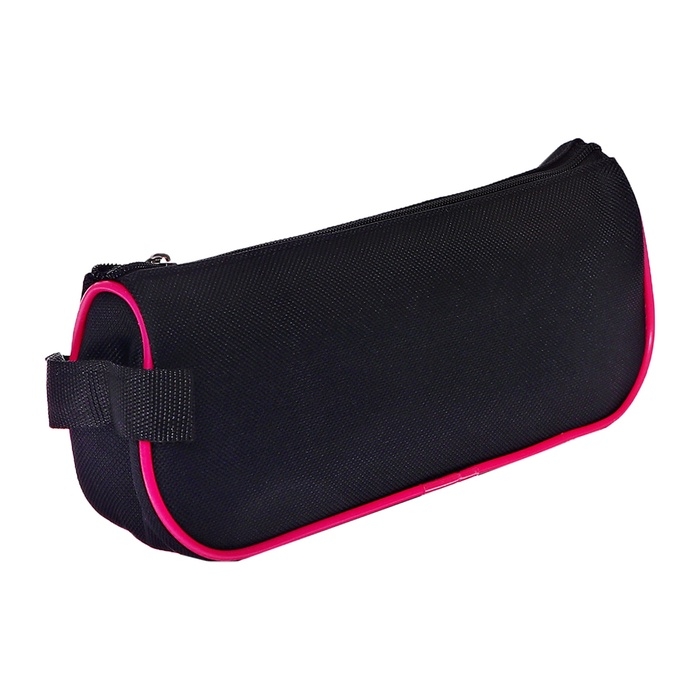 Пенал мягкий 1 отделение 100 х 200 х 45 с ручкой, стандарт, черный, МИКС