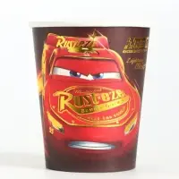 Стакан одноразовый бумажный с тиснением, 250 мл, Тачки