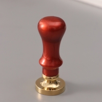 Печать для сургуча с пластиковой ручкой "Буква X на вензеле" 2,5х2,5х6,3 см