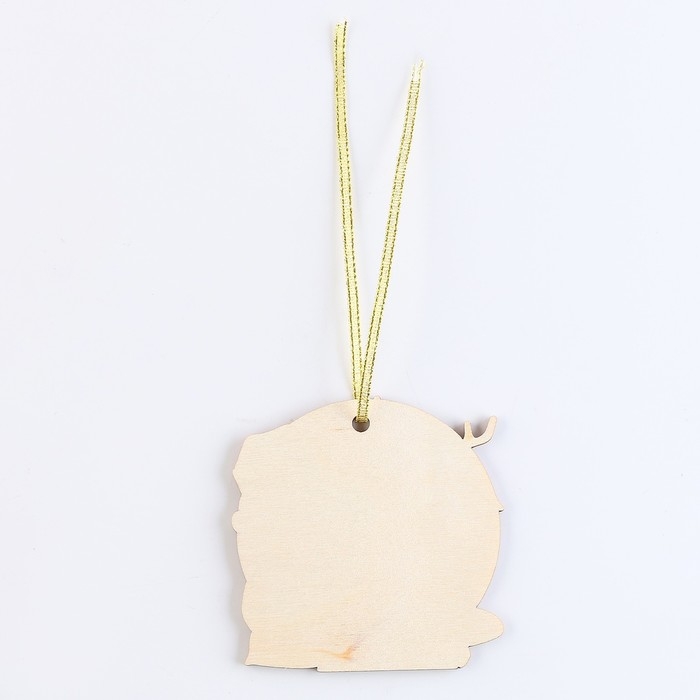 Ёлочная игрушка - подвеска деревянная &laquo;Новый год! Оленёнок&raquo;