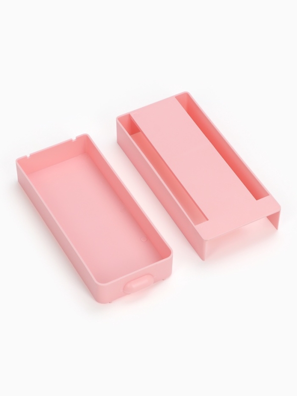 Скрытый потайной ящик, для хранения под стол, 20 х 9 х 4см, розовый