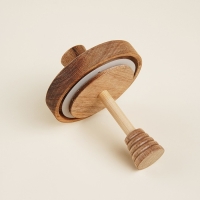 Баночка для меда с крышкой и ложкой из акации SL Home "Южная акация" 450 мл, 9х13,5 см