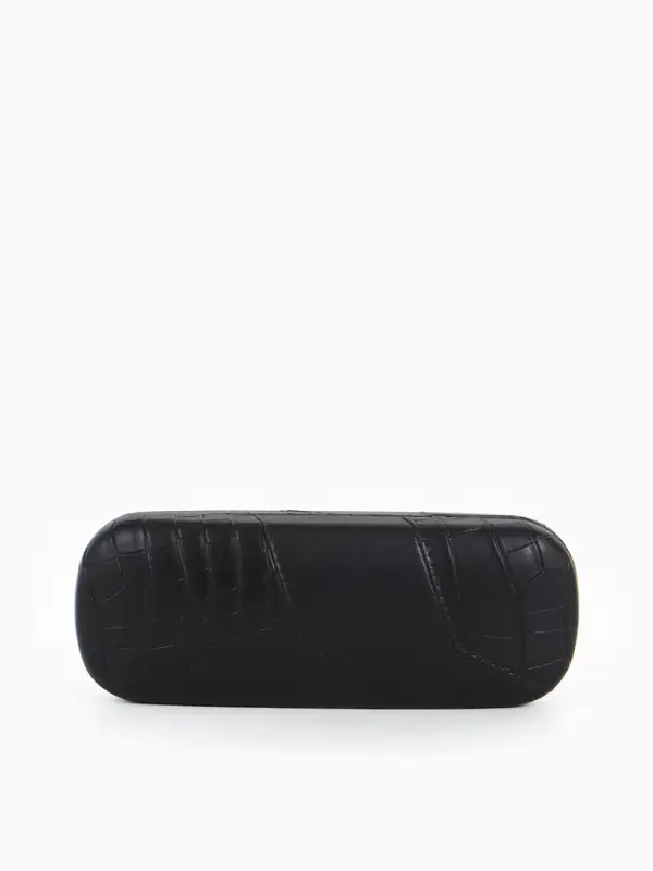 Футляр для очков Июнь2503, 16*5,8*3 см, хлопушка, черный