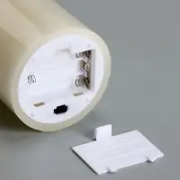 Светодиодная свеча восковая "Белая", 12x7 см, АААx3 (не в компл.), Т/БЕЛЫЙ