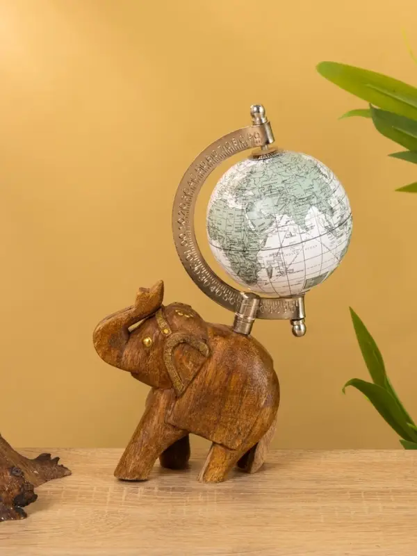 Глобус сувенирный, 11&times;8&times;21.5 см, подставка дерево