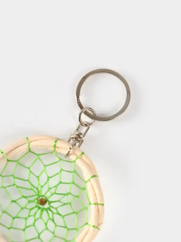 Брелок "Ловец снов" 17 см, цв. зелёный