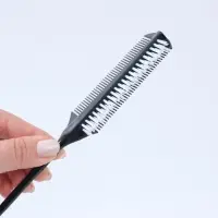 Расчёска для окрашивания, с хвостиком, 23&times;4 (&plusmn;1) см, чёрная