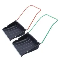 Движок пластиковый для уборки снега, ковш МИКС 750 &times; 550 мм, металлическая планка, металлическая ручка цвет МИКС