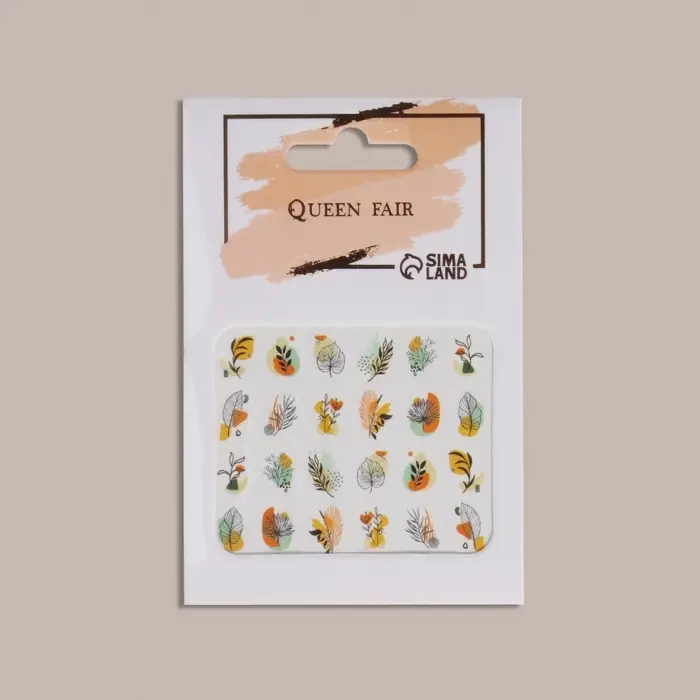 Слайдеры для ногтей &laquo;Яркая природа&raquo;, разноцветные