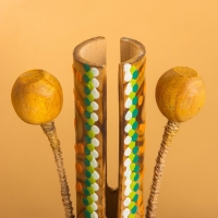 Сувенирный музыкальный инструмент "Тек тек" бамбук, 20х10х4 см