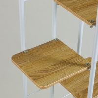 Подставка для цветов Greengo, 5 полок, 36 &times; 23 &times; 94 см, напольная, каркас металл, полки МДФ, белая