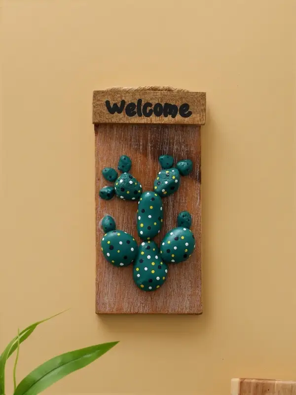 Панно &laquo;Кактус&raquo;, 20&times;3&times;10.5 см, дерево албезия