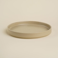 Тарелка фарфоровая обеденная SL Home &laquo;Песчаный бриз&raquo;, d=26 см, цвет бежевый