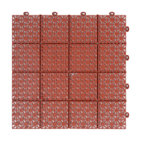 Универсальное покрытие POL-PLAST 30 х 30 см, терракот, набор 9 шт.