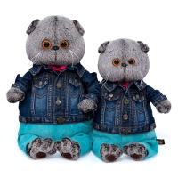 Мягкая игрушка &laquo;Басик в джинсовой куртке и бирюзовых штанах&raquo;, 30 см