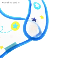 Нагрудник для кормления &laquo;Лучший ребенок&raquo; непромокаемый на липучке, с карманом