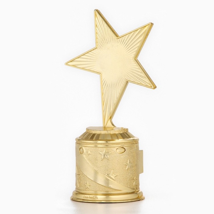 Кубок наградная фигура: звезда литая учителю &laquo;Золотой учитель&raquo; золото, пластик, 16 х 8,5 х 6 см