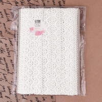 Кружево вязаное, 20 мм &times; 10 &plusmn; 1 м, цвет белый