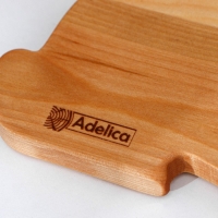 Пасхальный набор Adelica, менажница заяц, подставка для яиц 8 ячеек, d=20&times;1,8 см, термонаклейки 7 шт, берёза