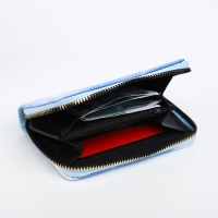 Кошелёк детский на молнии &laquo;Выбражулька&raquo;, цвет голубой